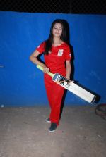 Divyanka Tripathi at TV shoot for new season of Cricket league in Mumbai on 13th Oct 2014